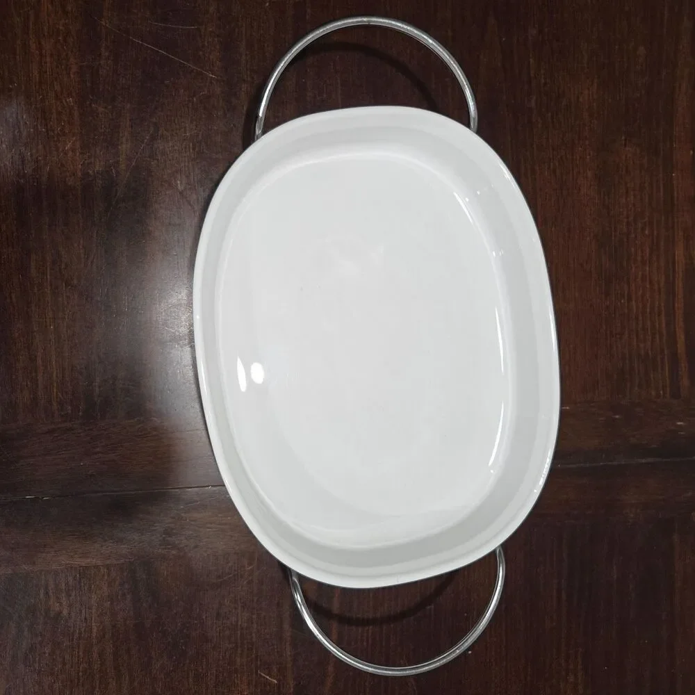 Casserole Dish with Metal Handles - No lid